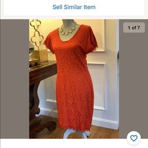 Diane von Furstenberg Red

Sz 8 Lace Sheath Dress
